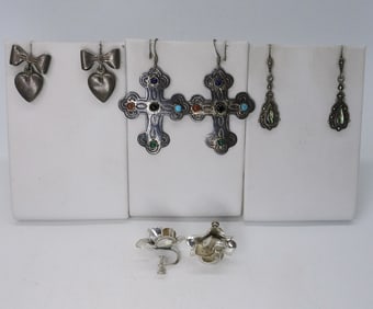 (4) PAIR OF VINTAGE 925 EARRINGS
