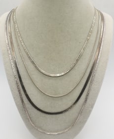 (4) STERLING CHAINS