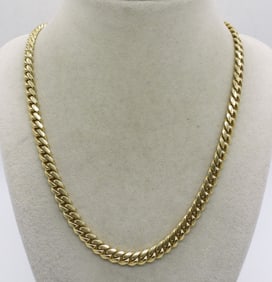 HEAVY STERLING GOLD TONE CHAIN
