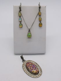 PRETTY NECKLACE / EARRINGS / PENDANT 925