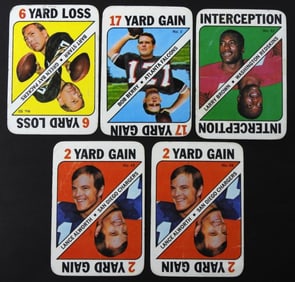 (5) 1971 TOPPS FOOTBALL GAME CARDS