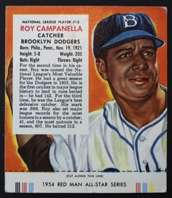 1954 RED MAN ROY CAMPANELLA #13 w/TAB