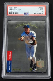 1993 SP DEREK JETER ROOKIE FOIL PSA NM 7