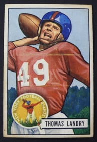 1951 BOWMAN TOM LANDRY ROOKIE #20