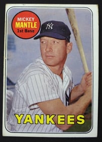 1969 TOPPS MICKEY MANTLE #500