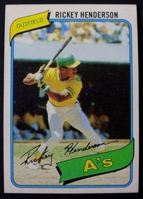1980 TOPPS RICKEY HENDERSON ROOKIE #482