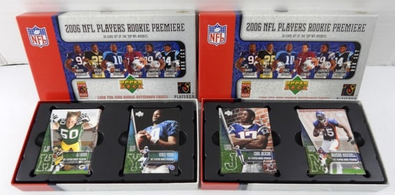 (2) 2006 NFL UD ROOKIE PREMIERE SETS BOXED