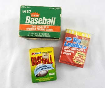 (3) SETS OF BASEBALL CARDS 87-88