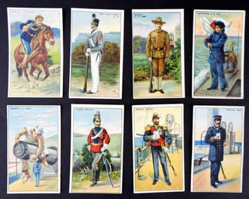 (8) 1909-13 T81 MILITARY SERIES