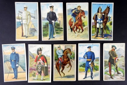 (9) 1909-13 T81 MILITARY SERIES