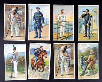 (8) 1909-13 T81 MILITARY SERIES