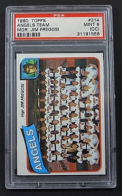 1980 TOPPS- ANGELS TEAM #214