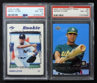 1996-03- #240 DEREK JETER & #9 ANDRE ETHIER