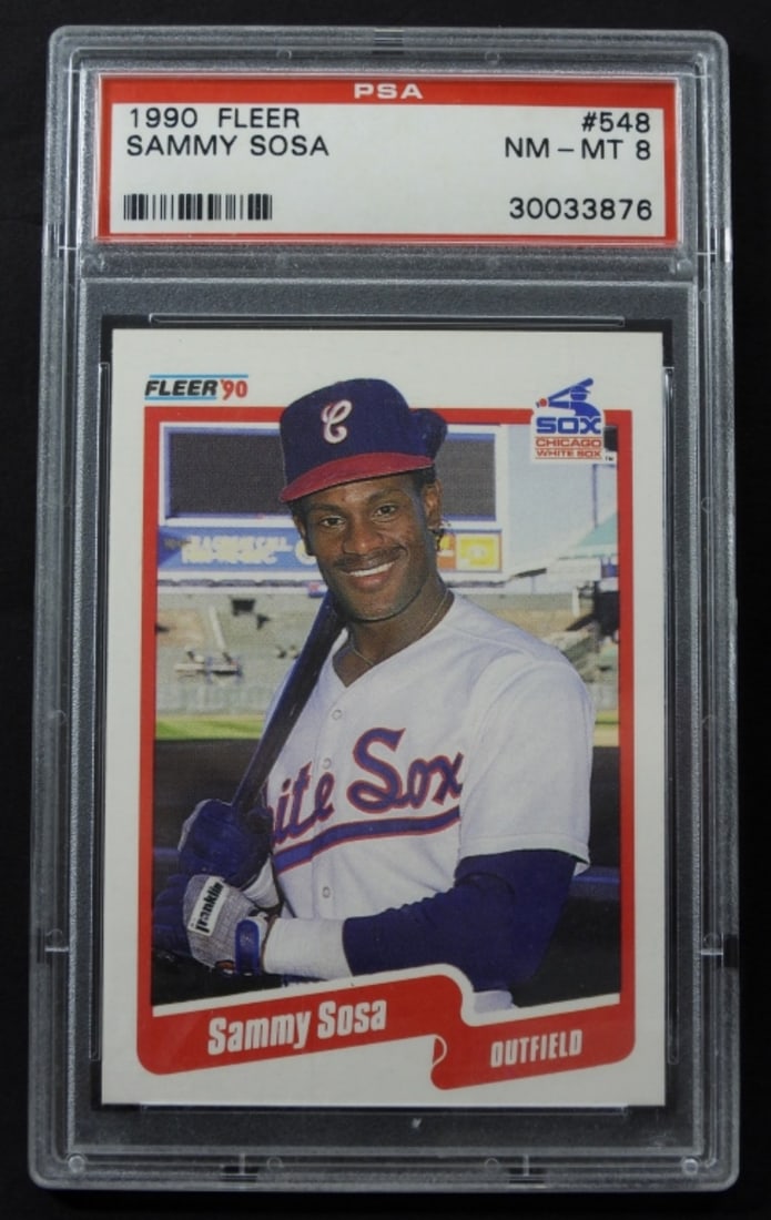 1990  FLEER- #548- SAMMY SOSA (1 of 2)