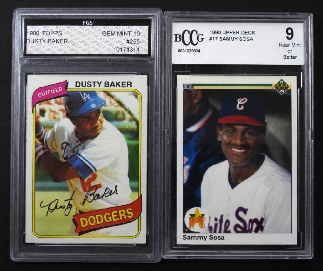 1980 & 1990 SAMMY SOSA- DUSTY BAKER (1 of 2)