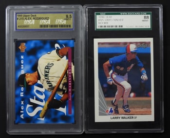 1990 & 95 LARRY WALKER- ALEX RODRIGUEZ