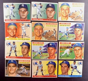 (12)1955/56 TOPPS-NEW YORK YANKEES