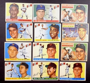(12)1955/56 TOPPS-NEW YORK GIANTS