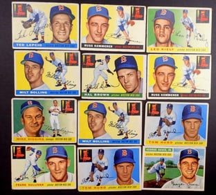 (12)1955/56 TOPPS-BOSTON RED SOX