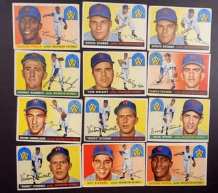 (12)1955 TOPPS-WASHINGTON NATIONALS
