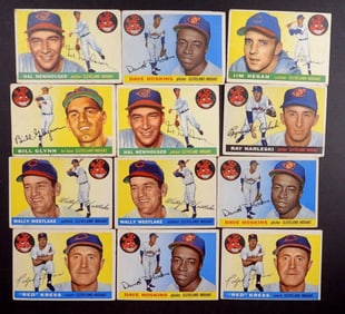 (12)1955 TOPPS-CLEVELAND INDIANS