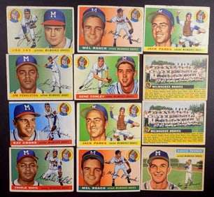 (12)1955/56 TOPPS-MILWAUKEE BRAVES