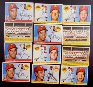 (12)1955/56 TOPPS-PHILADELPHIA PHILLIES