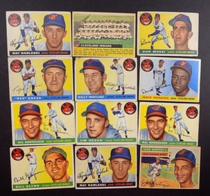 (12)1955/56 TOPPS-CLEVELAND INDIANS