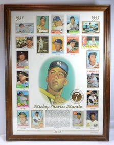 MICKEY MANTLE COLLECOTRS FRAMED PIECE