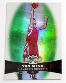 YAO MING REFACTOR TOPPS TRIPLE THREADS