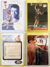 (4) FLEER YAO MING ROOKIE CARDS