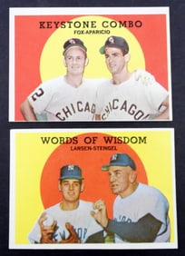 (2)1959 TOPPS BASEBALL STAR PLAYERS