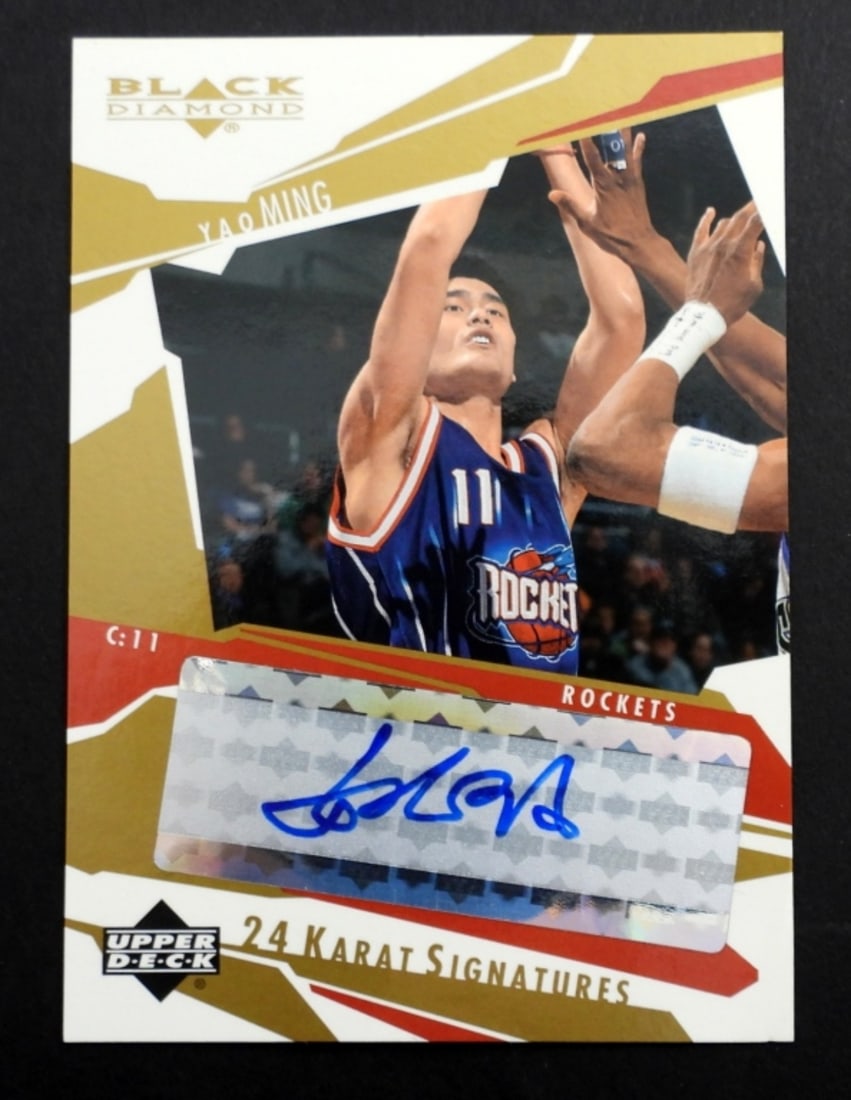YAO MING UPPER DECK BLACK DIAMOND CARD (1 of 2)