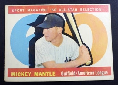 1960 TOPPS #563 MANTLE ALL-STAR
