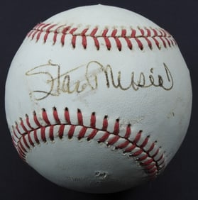 STAN MUSIAL SIGNED BASEBALL
