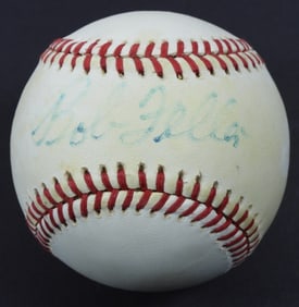 BOB FELLER SIGNED BASEBALL