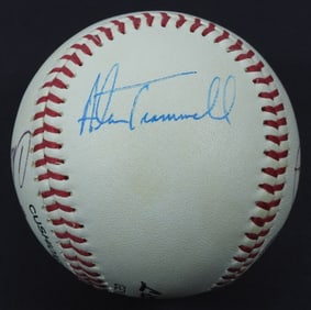 ALAN TRAMMEL & 3 OTHERS SIGNED BASEBALL