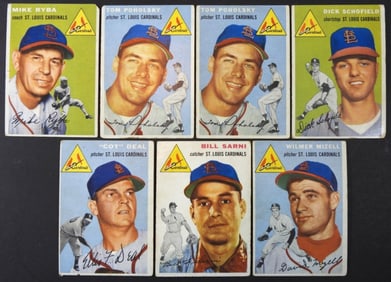 (7)1954 TOPPS-ST. LOUIS CARDINALS