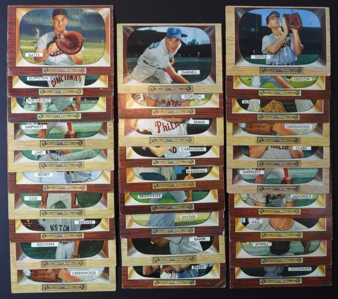 (29) 1955 BOWMAN BASEBALL CARD LOT (1 of 1)