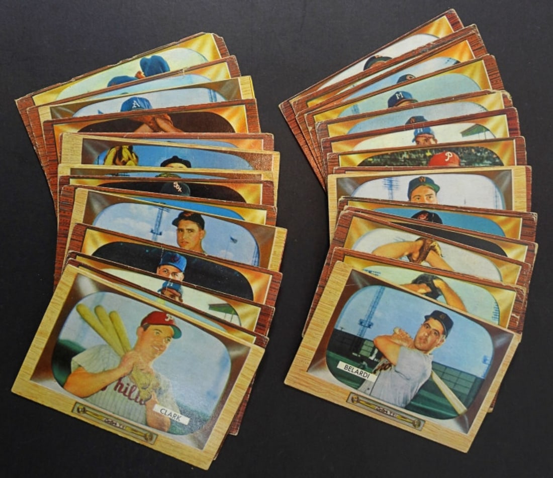 (29) 1955 BOWMAN BASEBALL CARD LOT (1 of 2)