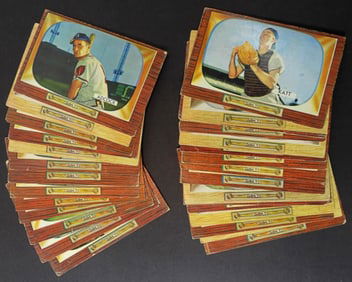 (29) 1955 BOWMAN BASEBALL CARD LOT