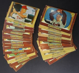 (29) 1955 BOWMAN BASEBALL CARD LOT