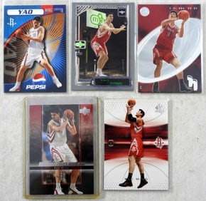 (5) YAO MING BASKETBALL CARDS