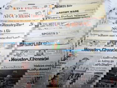 LARGE NEWSPAPER LOT HOUSTON DALLAS