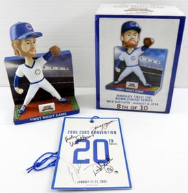RICK SUTCLIFFE BOBBLEHEAD & SIGNED PASS