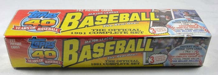 1991 TOPPS BASEBALL FACTORY SEALED SET