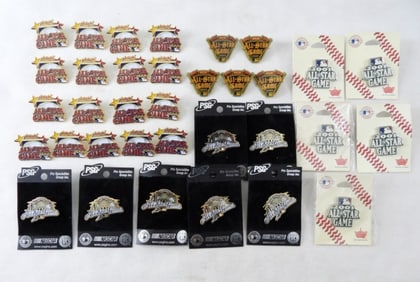 LOT MLB ALL STAR GAME COLLECTOR PINS (34)
