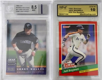 (2) BASEBALL ROOKIE CARDS GRADED