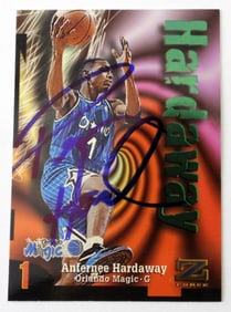 PENNY HARDAWAY SIGNED CARD 1997