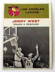 1961 FLEER JERRY WEST IN ACTION ROOKIE